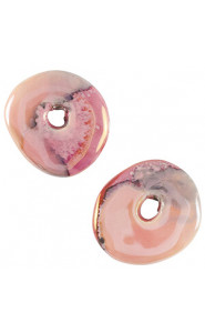 DQ Greek Ceramic bead donut – Rose-black